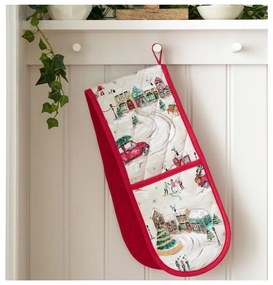 Mănușă dublă de bucătărie din bumbac Christmas Town – Catherine Lansfield