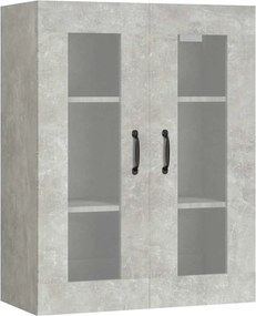 vidaXL Dulap de perete suspendat, gri beton, 69,5x34x90 cm