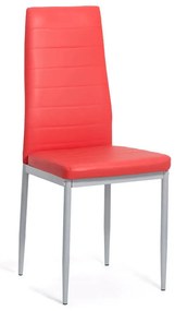 Scaun de bucatarie cu structura robusta cu tapiterie piele sintetică BUC 263 rosu
