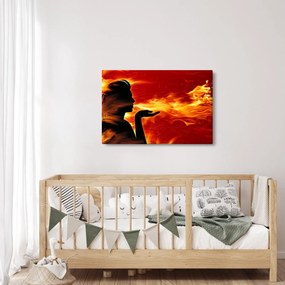Tablou femeii în foc (90x60 cm)