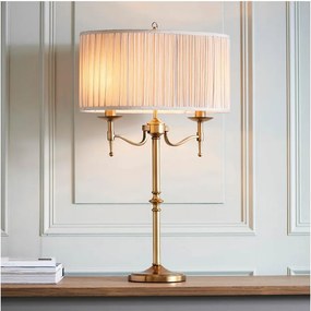 Endon 63648 - Lampă de birou STANFORD 2xE14/40W/230V alamă/bej