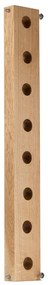 Suport Vertical 8 Sticle Vin din Lemn de Stejar