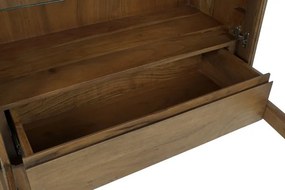 Vitrina, maro, din lemn de acacia, Aura