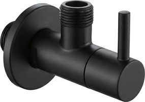 Robinet coltar 1 2   x 3 8   negru