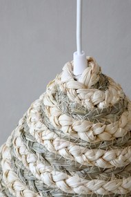 Abajur împletit, natur, H45/D41 cm