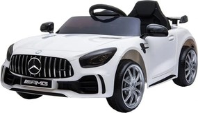 Masinuta Electrica cu acumulator pentru copii NOVOKIDS™ Mercedes AMG GTR , Roti din Cauciuc EVA, 3-8 ani , usi cu deschidere , Baterie12V, 2 Viteze,