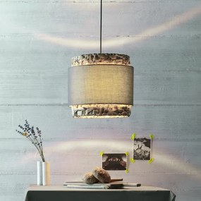 Lustră pe cablu Brilliant WATERLILLY 1xE27/60W/230V d. 35 cm gri