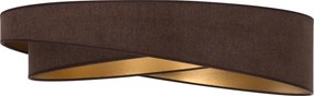 BRILAGI - Lampă LED dimabilă VELVET TWIST LED/36W/230V CCT, Ø 65 cm WT maro/auriu + telecomandă