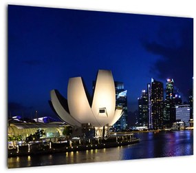 Tablou Singapore nocturn (70x50 cm), în 40 de alte dimensiuni noi