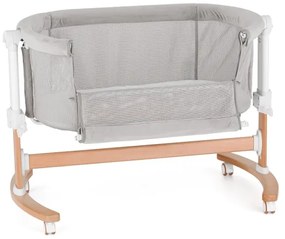Pătuț pentru bebeluși PETITE&MARS 2 în 1 GLORY gri