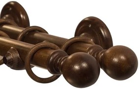 Galerie lemn perdea Globo Double Ø 35mm