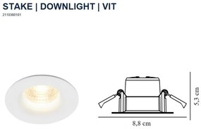 Spot LED incastrabil dimabil Stake alb