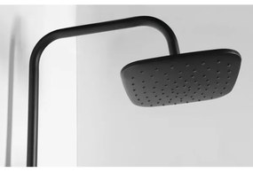 Set de duș Aqualine KERA negru mat