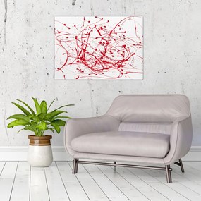 Tablou pe sticlă - Tehnica de picurare (70x50 cm)