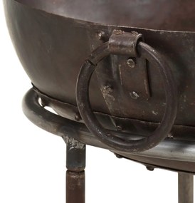 Vatra de foc rustica, O 40 cm, fier Maro,    40 cm
