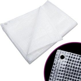 vidaXL Prelată Leno 140 g/m², alb, 3x4 m