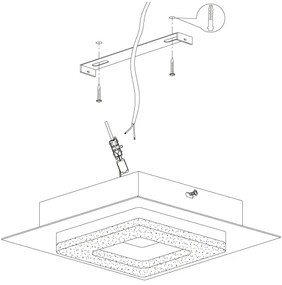 Eglo 99324 - Plafonieră LED FRADELO 4xLED/4W/230V