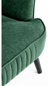 Fotoliu Delgado, verde/negru