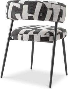 Scaun dining design LUX Folsom, Brooklyn black