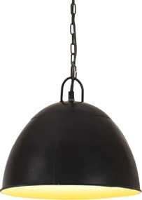 vidaXL Lustră industrială vintage, negru, 31cm, rotund, 25W, E27