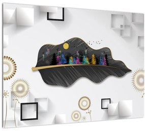 Tablou abstracției (70x50 cm)