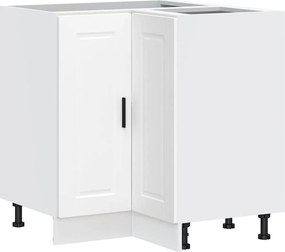 vidaXL Dulap de bază pe colț de bucătărie „Porto”, alb, lemn prelucrat