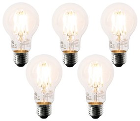 Set de 5 Becuri LED E27 A60 Clare 6W 630 lm 2200K