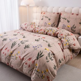 Lenjerie de pat din bumbac HERBAR BLEND bej Dimensiune lenjerie de pat: 70 x 90 cm | 140 x 200 cm