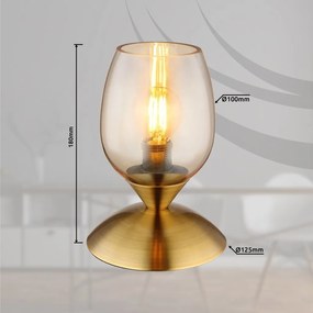 Veioza/Lampa de masa design decorativ KUWAITA alama/chihlimbar