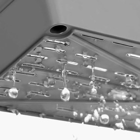 Raft cu roți SLIM, 4 niveluri, 12,5x40x86cm, gri SongmicsHome