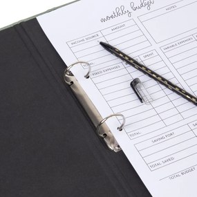 Organizator verde din carton Ringo Canvas Paper Laminate – Bigso