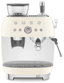 SMEG 50's Retro Style EGF03 Cafetieră cu pârghie cu râșniță de cafea 2 căni de cremă - Smeg