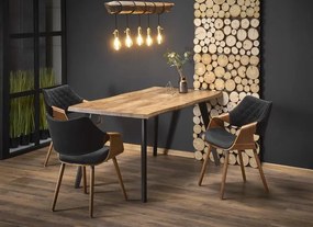 Masa dining extensibila decor din Stejar, BRYNE 150(210)x90
