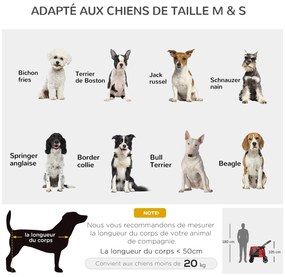 PawHut Cărucior pliabil pentru animale câini pisici cu pernă inclusă, roți cu frână, material textil Oxford 600D, 102 x 62 x 105 cm, roșu | Aosom Romania