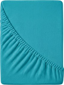 Cearsaf Frotir cu elastic EXCLUSIVE 90x200 cm turcoaz