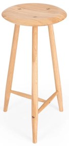 Scaun de bar în culoare naturală din lemn de stejar (înălțime șezut 65 cm) Blanc – Gazzda