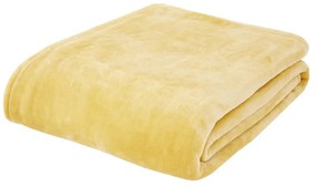 Cuvertură galbenă 200x240 cm Raschel – Catherine Lansfield