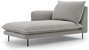 Șezlong divan cu cotieră pe partea stângă Cosmopolitan Design Vienna, gri deschis