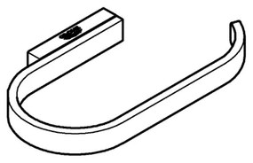GROHE 41068000 - Suport pentru hârtie igienică SELECTION, 153 x 85 mm, crom lucios