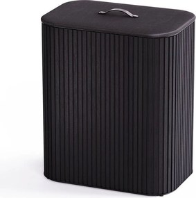 Coș de rufe negru 3x30 l din bambus Tota Trio Luxe – Joseph Joseph