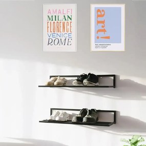 Pantofar hol 2 buc 70X30X25 cm, negru