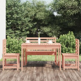 3154694 vidaXL Set cu masă de grădină, 4 piese, lemn masiv douglas