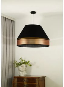 Lustră pe cablu COPPER Duolla SHINY 1xE27/15W/230V d. 60 cm negru/cupru