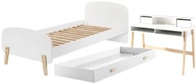 Set KIDDY format dintr-un Pat copii (90x200) cu sertar și birou.