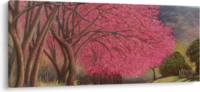 Tablou cu copaci înfloriți (120x50 cm)