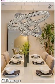 Lustra suspendata cu 3 inele design modern LED Bands