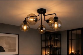 Lustră aplicată OSMO 5xE27/60W/230V negru
