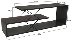 Masă TV Zigzag Antracit