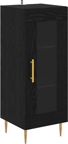 vidaXL Bufet Stejar negru 34 x 34.5 x 90 cm Lemn compozit