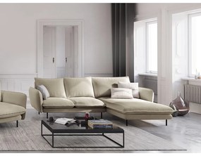 Colțar cu șezlong pe partea dreaptă Cosmopolitan Design Vienna, bej